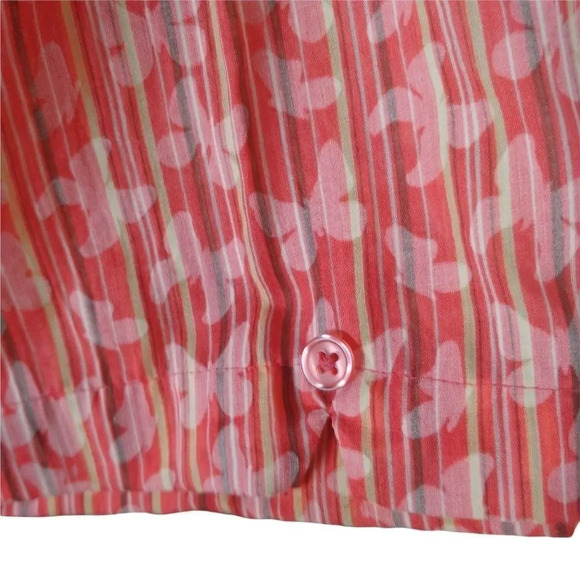 Carroll Reed Blouse, Semi Sheer, Butterflies, 2X - Picture 3 of 7